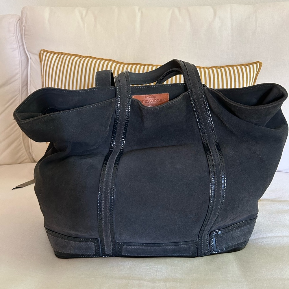 Vanessa Bruno Black/dark grey Canvas Tote Bag
